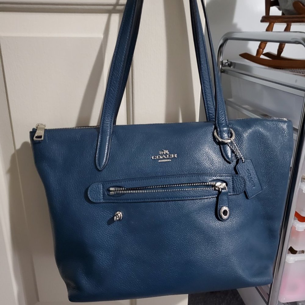 COACH TAYLOR TOTES - 1 RED AND 1 BLUE